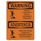 Signmission OSHA WARNING Watch Your Step Equipment Bilingual 14in X 10in Rigid Plastic, 14" W, 10" H, Landscape OS-WS-P-1014-L-12899 - alternate 1